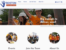Tablet Screenshot of bostonvolunteer.org